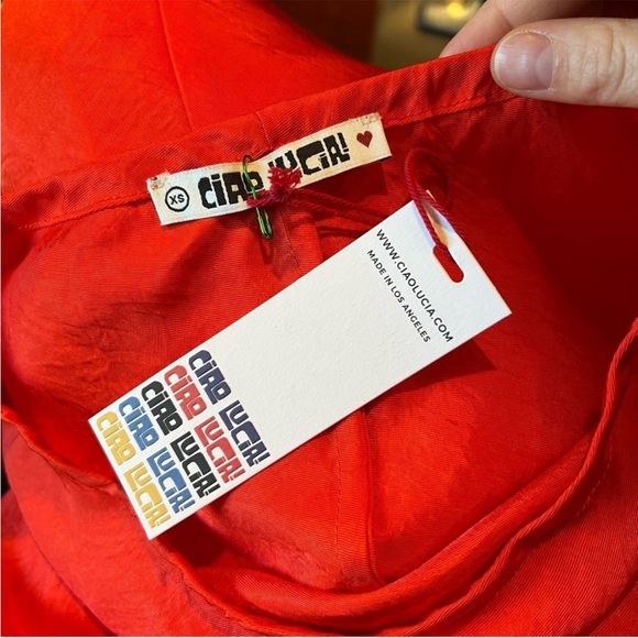 Ciao Lucia NWT Valeria poppy midi Skirt XS - Picture 7 of 8